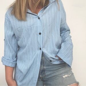 Blue women’s button down